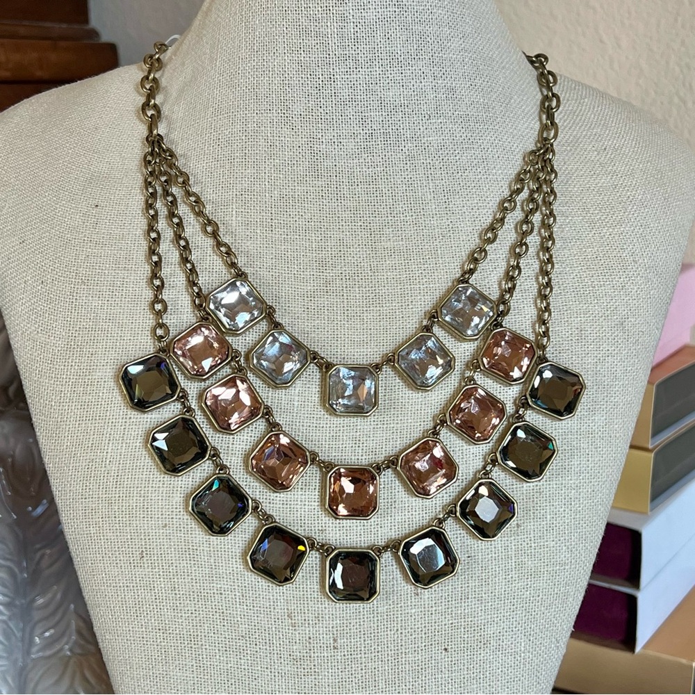 Chloe + Isabel Retro Glam Square-Cut 3-Layer Necklace